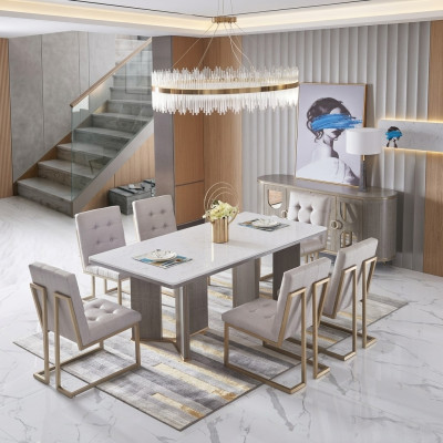 Esszimmer Tisch Designer Luxus Möbel Holz Tische 180x90cm Wohnzimmer