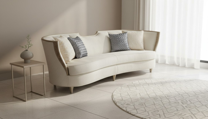 Luxus xxl Sofa Couch Polster 4Sitzer Polster Couchen Sofas Textil Designer