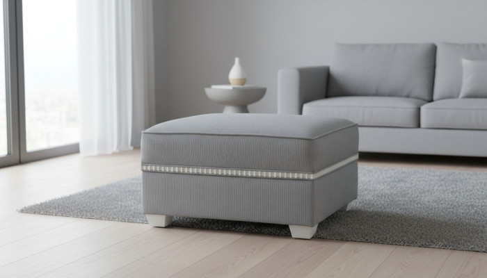Textil Hocker Sofa Pouf Polster Beistellhocker Möbelhocker Hocker Holz