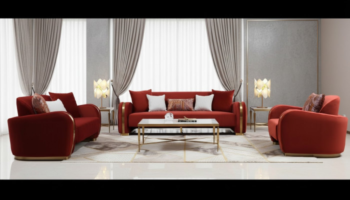 Sofagarnitur 321 Sitzer Set Design Sofa Couchen Couch Luxus Gruppe Polster Neu