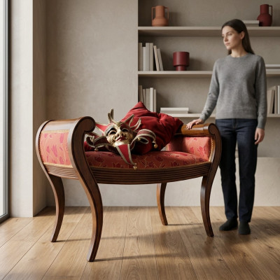 Hocker Bank Fußhocker Sitzbänke Holzhocker Stuhl Holz Sitzhocker Luxus Bank Neu