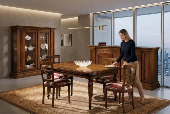 Esszimmer Set Essgruppe Klassischer Echt Holz 4tlg Set Stuhl Garnitur 4x Stühle