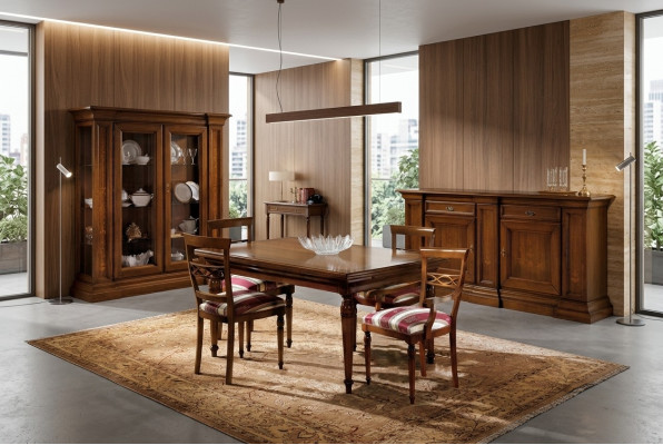 Esszimmer Set Essgruppe Klassischer Echt Holz 4tlg Set Stuhl Garnitur 4x Stühle