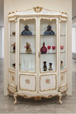 Glasschrank Vitrine Barock Möbel Italienische Einrichtung Vitrinen Glas Schränke
