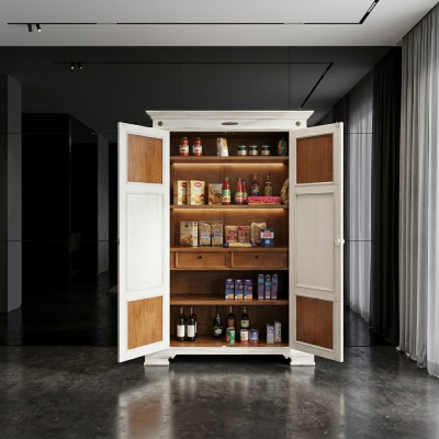 Esszimmer Möbel Massive Holz Vitrinen Schrank Echtholz Anrichte Vitrine Massiv