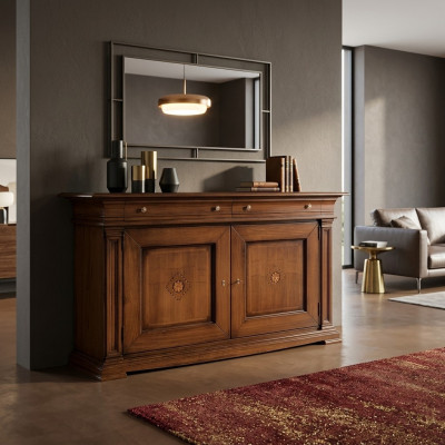 Kommode Wohnzimmer Kommode Schubladen Holz Sideboard Schrank Schränke Massiv Neu