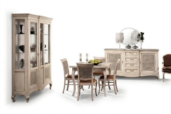 Möbel Einrichtung Gruppe Tisch + 4 Stuhl Set 5tlg. Esstisch Garnitur Esszimmer