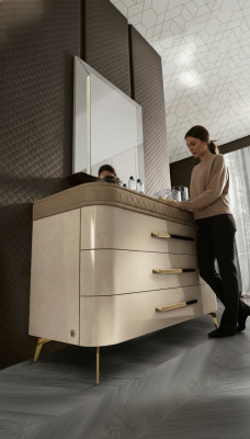 Kommode Sideboard Schrank Luxus Kommoden Schrank Regal Möbel Holzschrank Italy