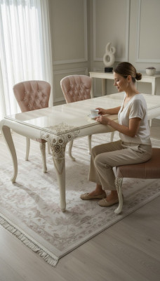 Luxus Esstisch Design Tisch Esszimmer Tische Holztische Italienische Möbel 228cm