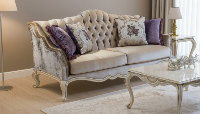 Dreisitzer Luxus 3 Sitzer Couch Polster Klassisch Sitz Sofas Zimmer Möbel