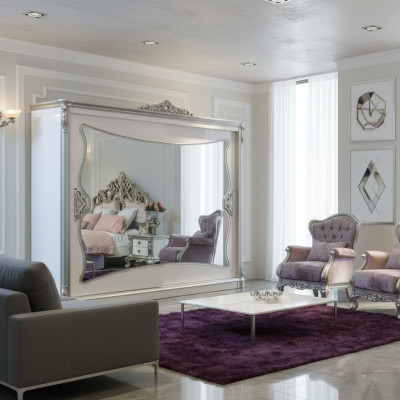Klassischer Kleiderschrank Regal Kleiderschränke Garderobe Schlafzimmer
