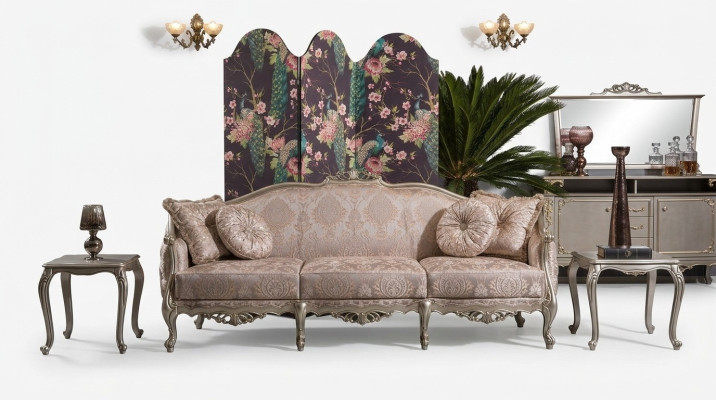 Polster Designer Möbel Dreisitzer Sofa 3 Sitzer Sofas Textil Couchen big