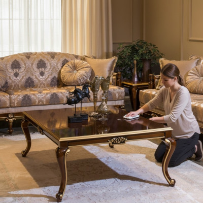 Luxus Couchtisch Braune Couchtische Wohnzimmer Holz Tisch Möbel