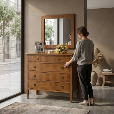 Kommoden Holz Schränke Anrichte Möbel Kommode Sideboard Schrank Klassische neu