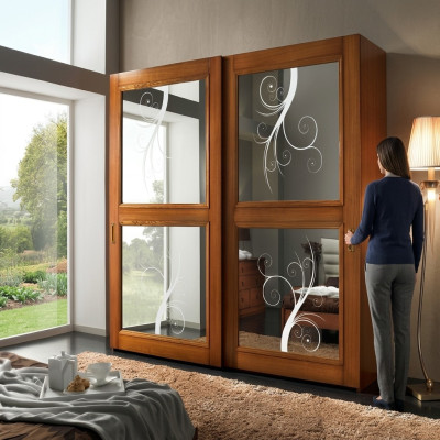 Kleiderschrank Schrank Schiebetüren Schränke Modern Möbel Schlafzimmer Italien