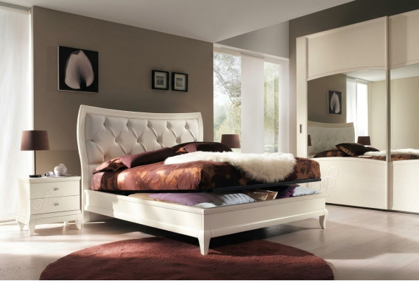 Schlafzimmer Bett Nachttisch Doppelbetten Modernes Bettgestell Betten Set 3tlg.