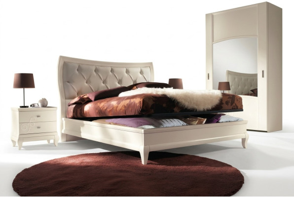 Schlafzimmer Bett Nachttisch Doppelbetten Modernes Bettgestell Betten Set 3tlg.