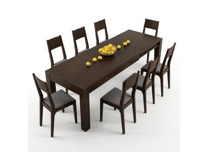 Esstisch Ausziehbarer Tisch Tische Esstische Möbel XXL Holz Design Modern Neu