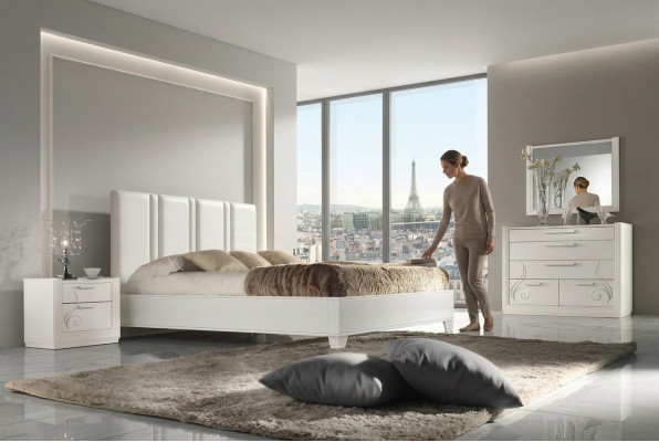 Schlafzimmer Bett Nachttisch Gruppe Betten Luxus Bettrahmen Holz Design Set 3tlg