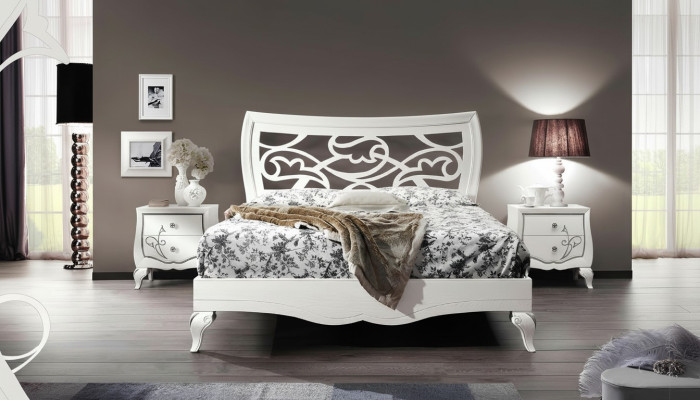 Schlafzimmer Bett Nachttisch Garnitur Gruppe Betten Doppel Bettgestell 3tlg. Neu