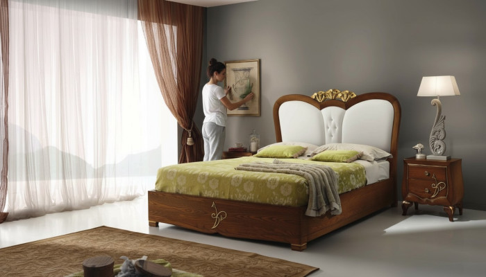 Bett Luxus Betten Bettrahmen Holz Doppel Schlafzimmer Modern Mit Bettfunktion