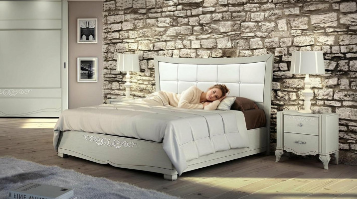 Bett Polster Design Luxus Doppel Betten Schlafzimmer Holz Modern Bettrahmen Neu