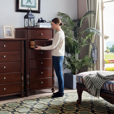 Kommode Wohnzimmer Kommode Schubladen Massivholz Sideboard Schrank Möbel Neu
