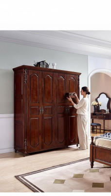 Kleiderschrank Schlafzimmer Holz Schrank Stil Schränke Möbel Barock