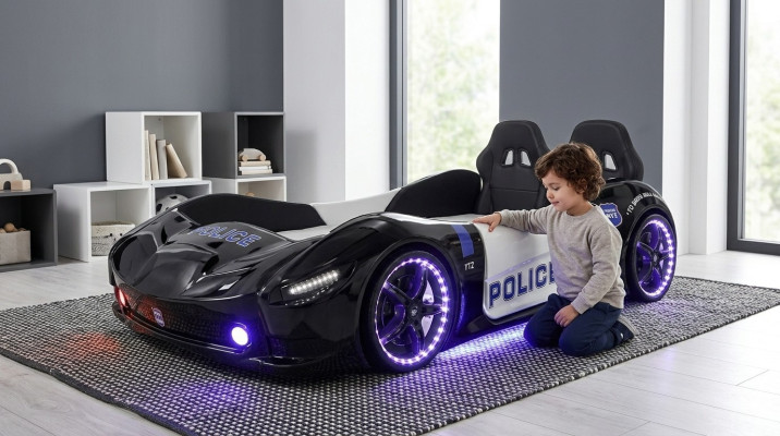 Rennwagen Auto Bett Matratze Kinderbett Autobett Kinderzimmer Betten Möbel Neu