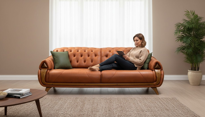 Dreisitzer Luxus 3 Sitzer Couch Polster Klassisch Sitz Sofas Zimmer