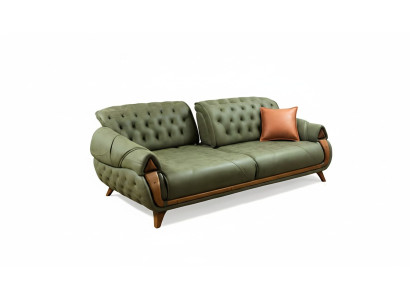 Klassischer Dreisitzer Sofa Couch Polster Möbel Wohnzimmer 3 Sitz