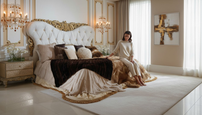 Chesterfiel Bett Kopfende Betten Polster Hotel Möbel Einrichtung Italienische