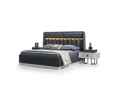 Betten Schlafzimmer Led Licht Bettrahmen Bett Polster Design Luxus Doppel Möbel