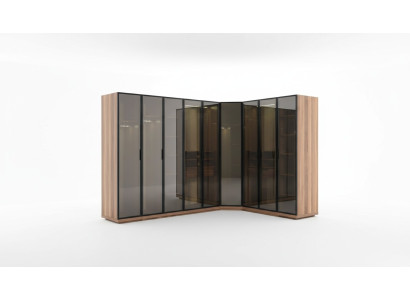 Begehbarer Schrank Elemente Glasschrank Durchsichtige Türen Schränke Loft Design