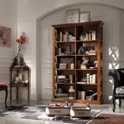 Bücherschrank Schrank Regal Echtholz Möbel Vitrine Büro Einrichtung Schränke Neu