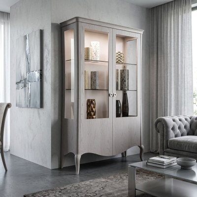 Glasschrank Wohnzimmer Sideboard Vitrine Esszimmer Sideboard Holzschränke Möbel