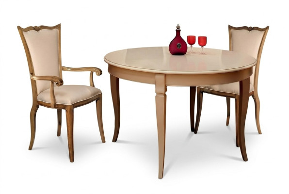 Esszimmer Tische Runde Möbel Esstisch Luxus Rund Tisch Massiv Holz Italien Neu