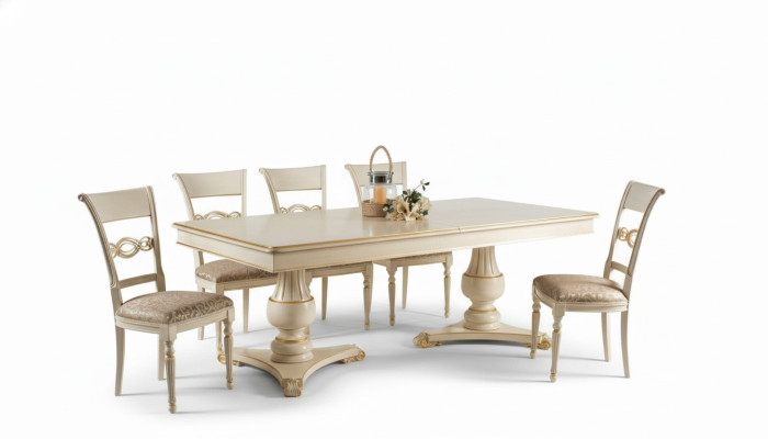 Komplett Set Esstisch 6 Stühle Esszimmer Set Ess Gruppe Holz Tisch Tische 7tlg