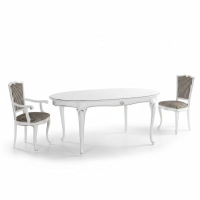 Möbel Einrichtung Gruppe Tisch + 4 Stuhl Set 5tlg. Esstisch Garnitur Esszimmer