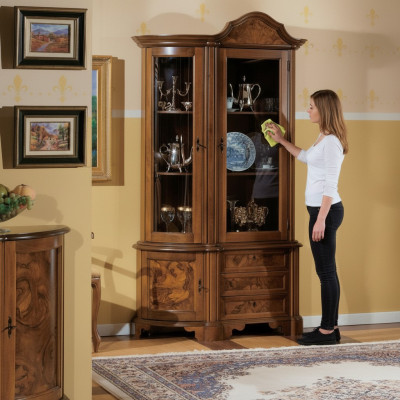 Möbel Glasschrank Vitrine Holz Vitrinen Glas Schrank Schränke Regale Italien