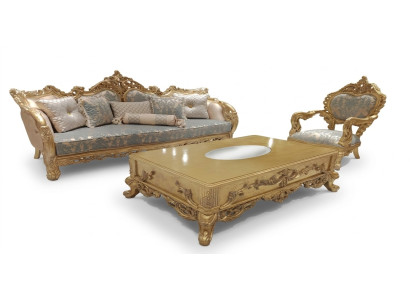 Gruppe Sofagarnitur 3+1 Sitzer Couchtisch Sofa Sessel Sofas Couch Wohnzimmer
