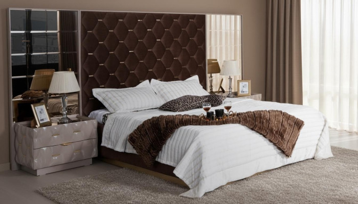 Schlafzimmer Bett Nachttisch Betten Doppel Holz Neu Luxus Set 3tlg.