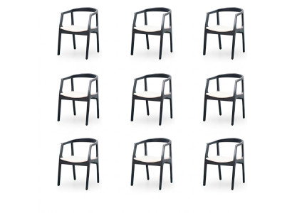Design 8 Stühle Gruppe Esszimmer Garnitur Sessel Neu Set Polster Stuhl