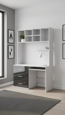 Schreibtisch Schwarz Tisch Büro Kinderzimmer Jugendzimmer Tische Neu Hochglanz
