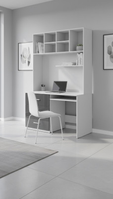 Schreibtisch Hochglanz Grau Tisch Büro Kinderzimmer Jugendzimmer Tische Neu