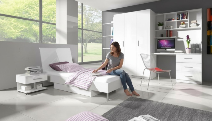 Bücherschrank Eckschrank Regal Schrank Holz für Kinderzimmer Jugendzimmer Möbel