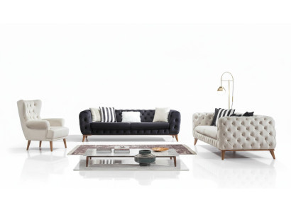 Sofa 3 Sitzer Weiß Luxus Möbel Chesterfield Möbel Italienischer Stil