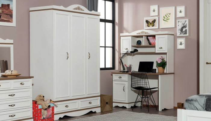Kleiderschrank Luxus Klassischer Schrank Möbel Holz Schlafzimmer Schränke Weiß