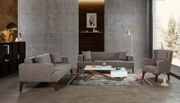 Luxus Sofagarnitur 3+3+1 Couch Sofa Polster Möbel im wohnzimmer