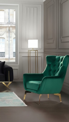 Luxus Sessel Einsitzer Modern 1 Sitzer Polster Designer Textil Stoff